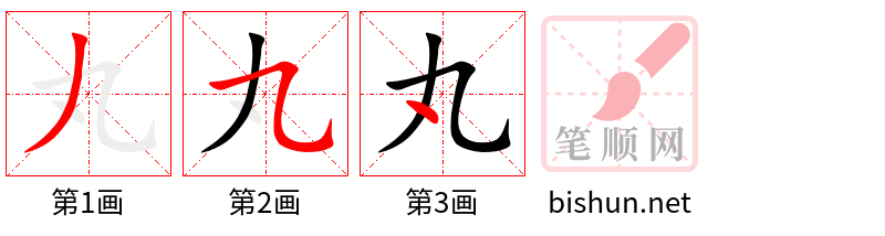 丸 笔顺规范