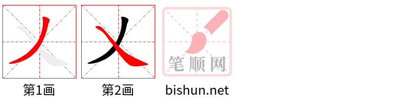 乂 笔顺规范