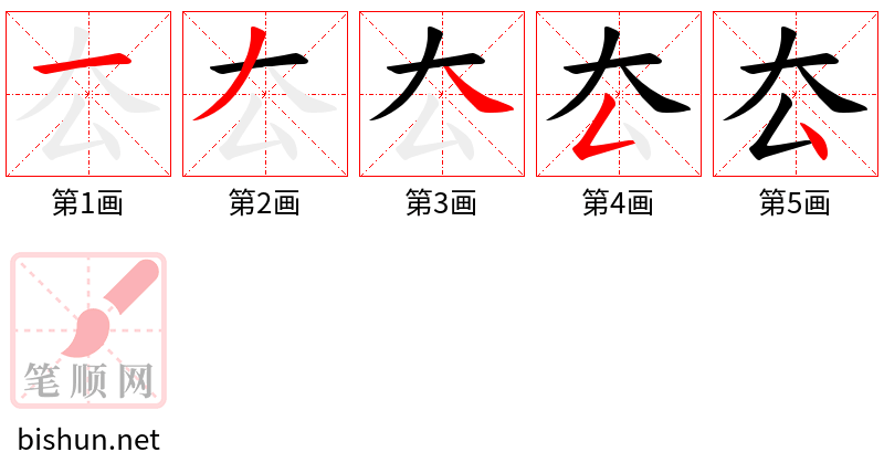 厺 笔顺规范