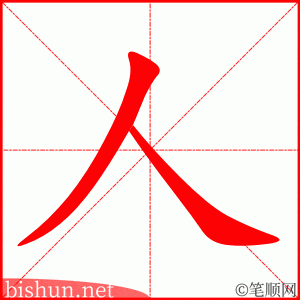 人 笔顺动画