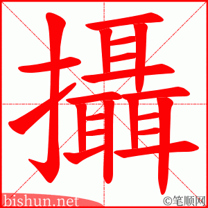 攝 笔顺动画