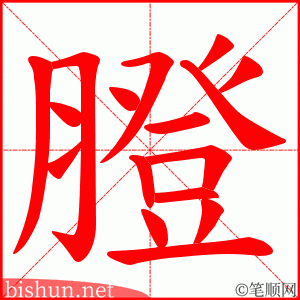 膯 笔顺动画